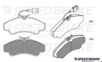 PAST FREIO FIAT DT DUCATO 03/18 R16 JTD/MULTJET - Autovance