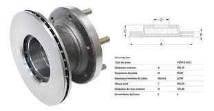 DISCO FREIO IVECO DT 59.12/60.12/60.13 VENTILADO - Autovance