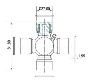 CRUZETA EIXO CARDAN HYUND HR/H100/HILUX 05/ (VER) - Autovance