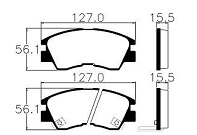 PAST FREIO MIT DT L200/L300  99/02 - Autovance
