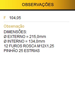 COROA/PINHAO HR 11X43 - Autovance