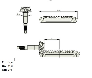 COROA/PINHAO SPRINTER 11X47 310/312D 96/99 - Autovance