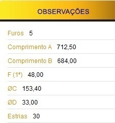 SEMI EIXO TR FORD RANGER 98/07 (VER) - Autovance