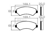 PAST FREIO FIAT DT DUCATO 18/ 2.3 16V C/SENSOR - Autovance