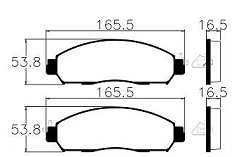 PAST FREIO NISSAN DT FRONTIER 17/22 - Autovance