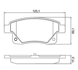 PAST FREIO FORD TR TRANSIT /19 AMAROK 10/ C/SENSOR - Autovance