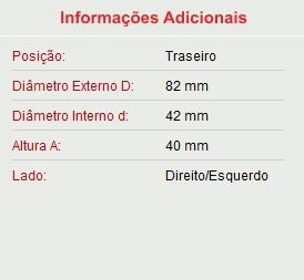 ROLAMENTO RODA TR TOY HILUX 09/ S/ABS - Autovance