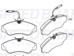 PAST FREIO FIAT DT DUCATO 2.8T 97/00 - Autovance