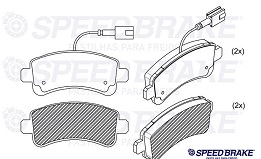 PAST FREIO FIAT TR DUCATO 18/ 2.3 16V C/SENSOR - Autovance
