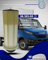 FILTRO COMB IVECO DAILY 23/ ELETRON (REFIL)(VER) - Autovance