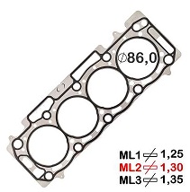 JUNTA CAB CITR JUMPY 2.0/2.2 18/ (METAL) 1,30MM - Autovance